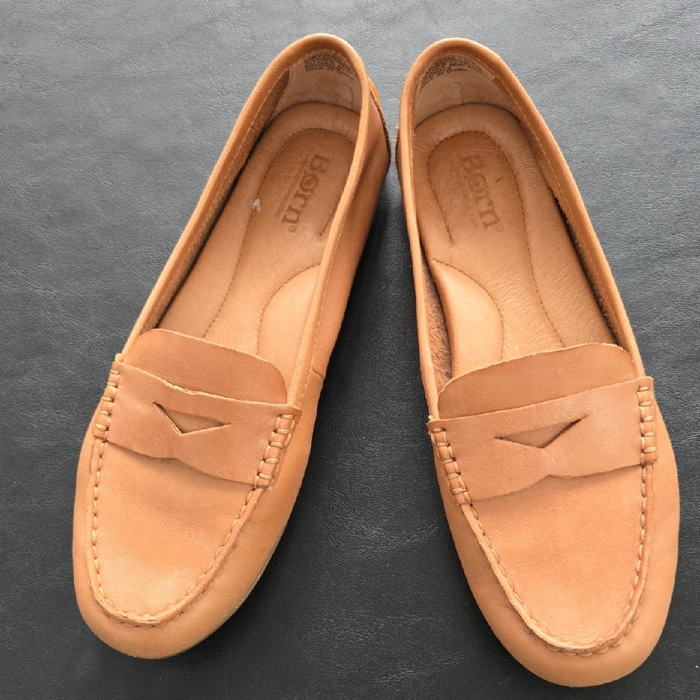 Born Light Brown Slip-On Shoes